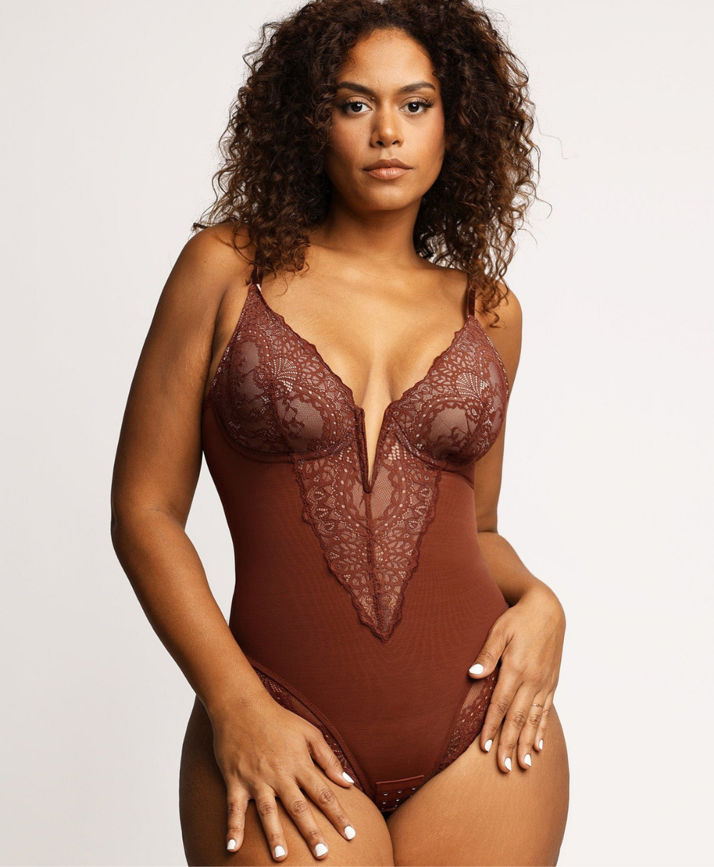 ShapyCurvy™ Vücut Şekillendirici V Yaka Body