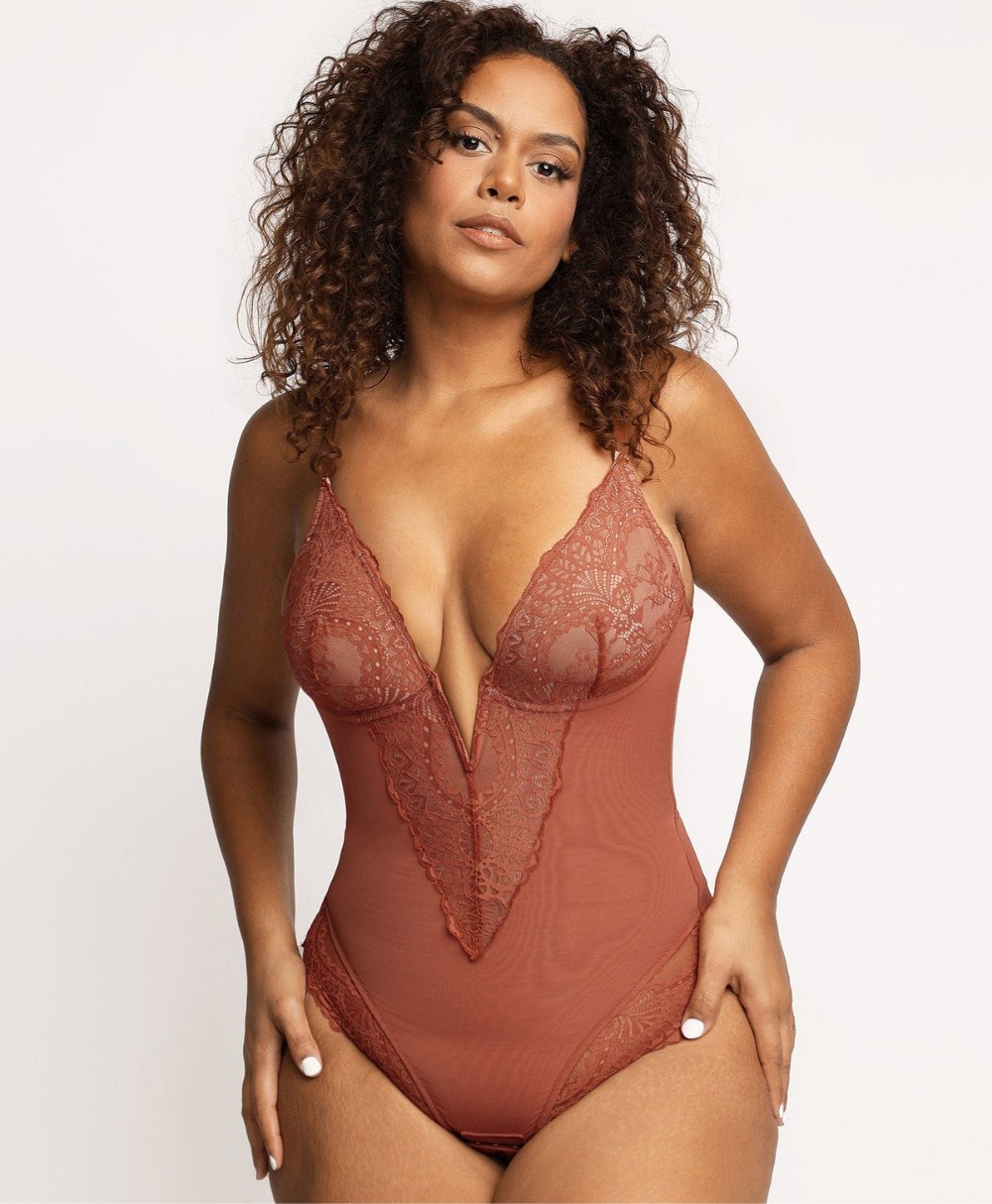 ShapyCurvy™ Vücut Şekillendirici V Yaka Body