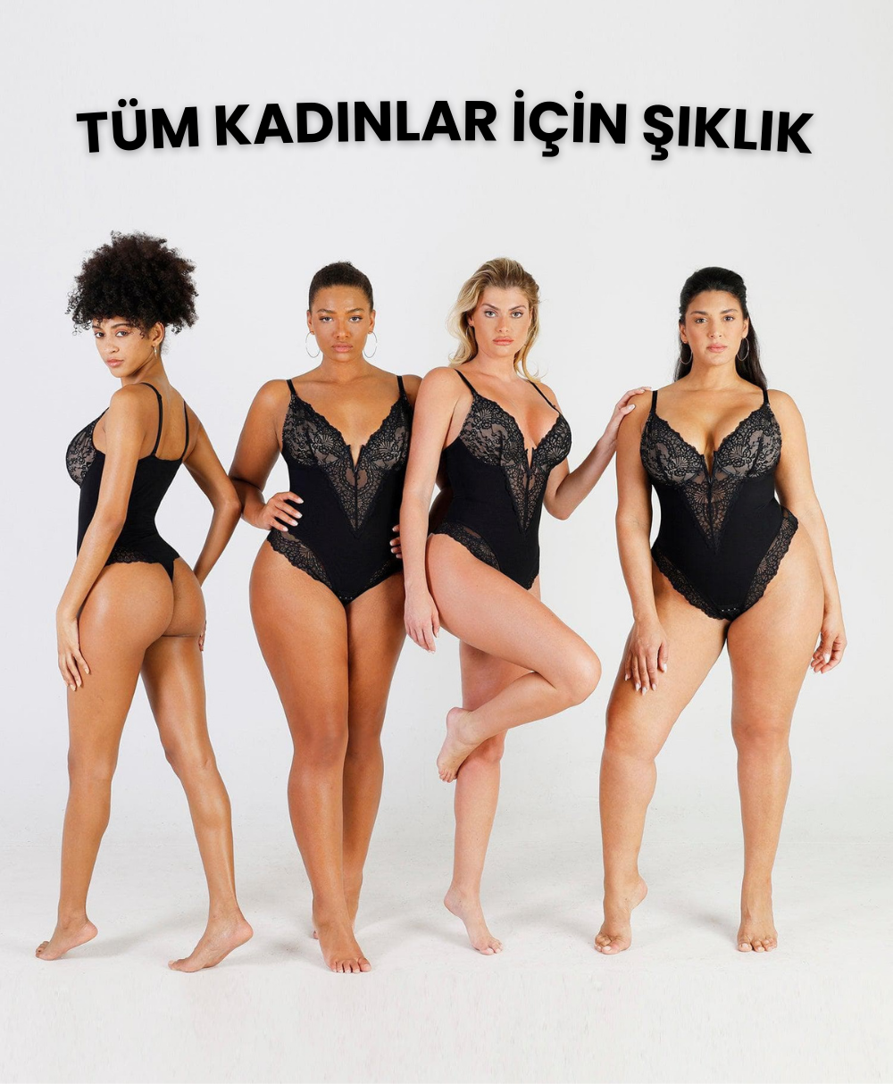 ShapyCurvy™ Vücut Şekillendirici V Yaka Body